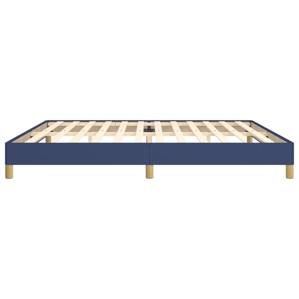 Bettgestell ohne Matratze Blau 200x200 cm Stoff