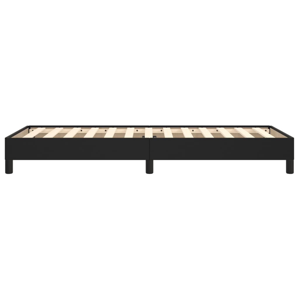 Bettgestell Schwarz 80x200 cm Kunstleder