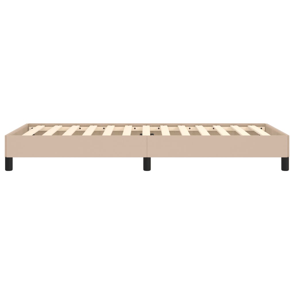 Bettgestell Cappuccino-Braun 80x200 cm Kunstleder
