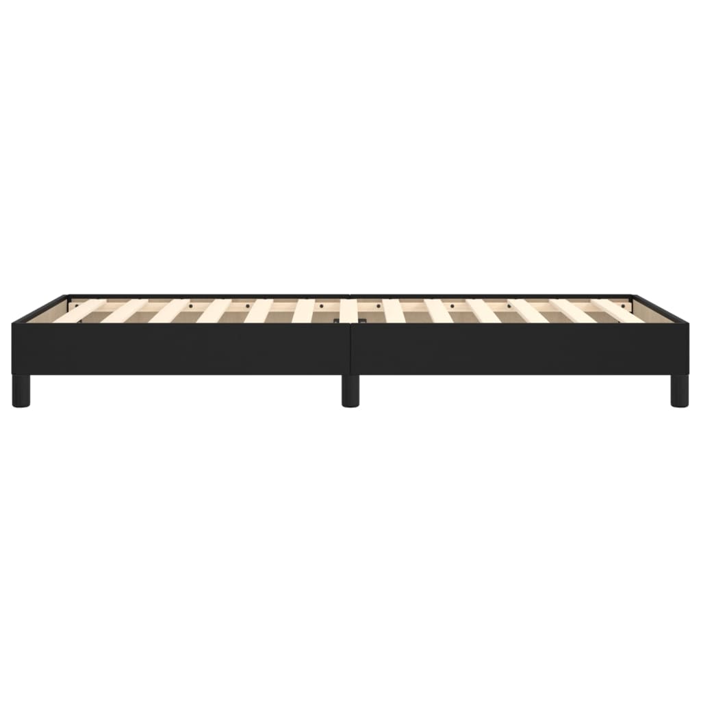 Bettgestell Schwarz 90x190 cm Kunstleder