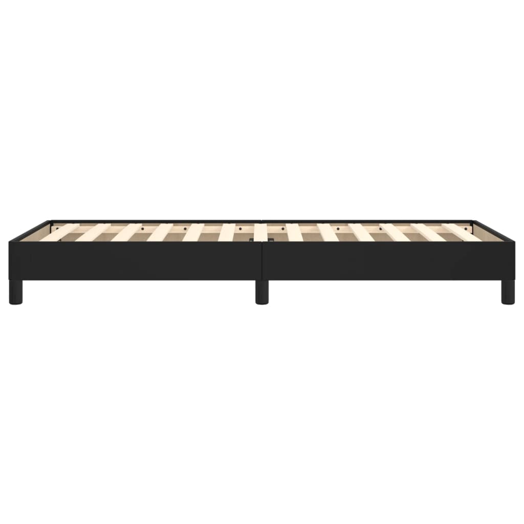 Bettgestell Schwarz 90x200 cm Kunstleder