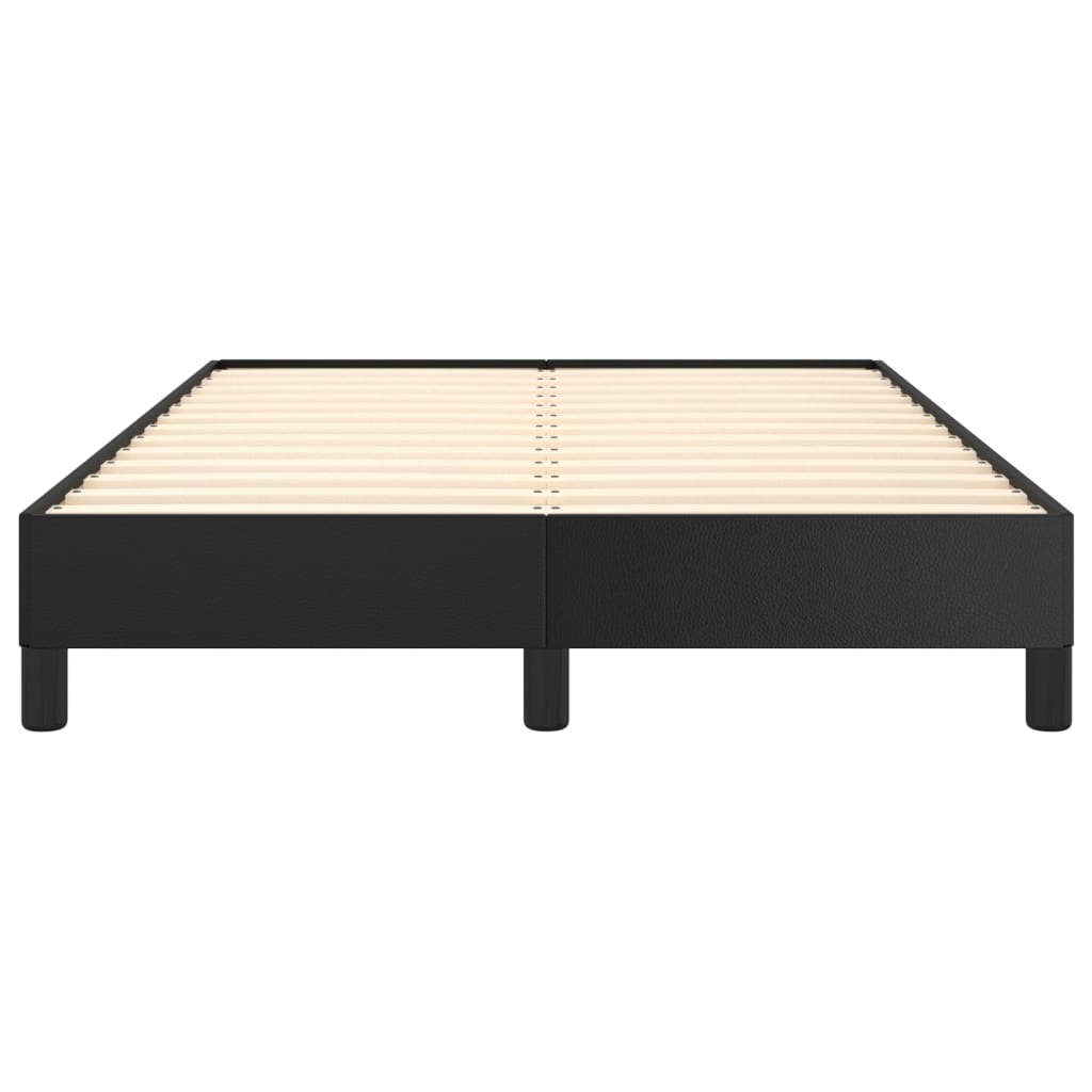 Bettgestell Schwarz 120x200 cm Kunstleder