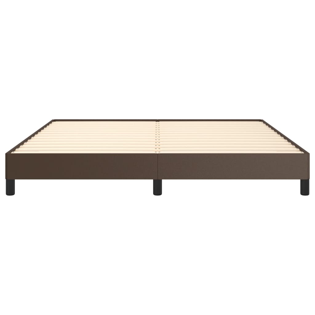 Bettgestell Braun 180x200 cm Kunstleder