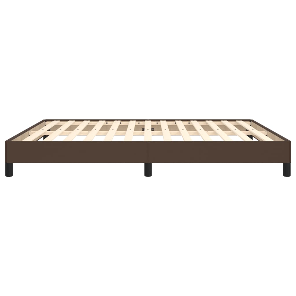 Bettgestell Braun 180x200 cm Kunstleder