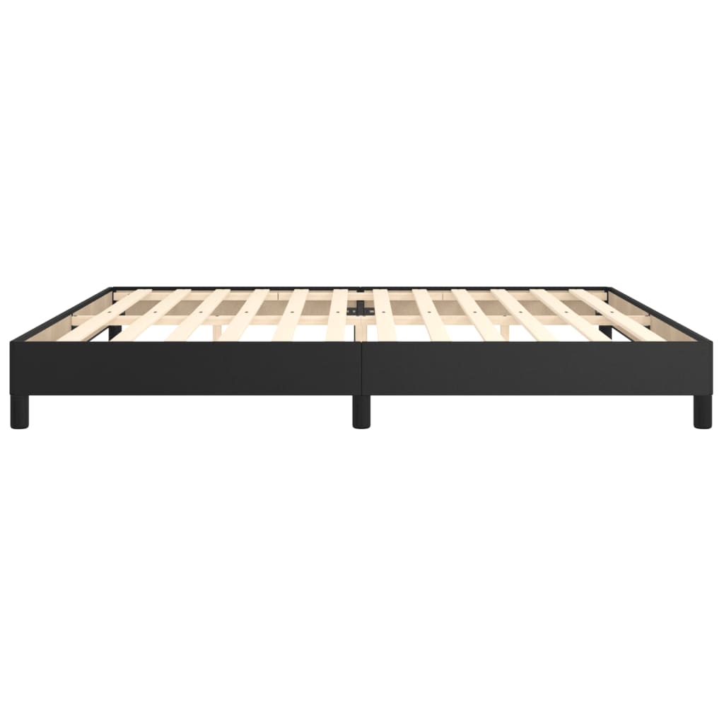 Bettgestell Schwarz 200x200 cm Kunstleder