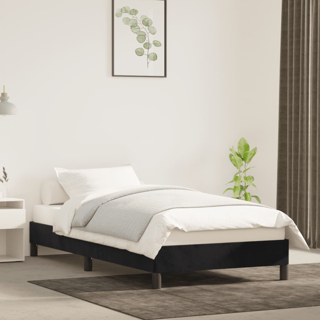 Bettgestell Schwarz 90x190 cm Samt