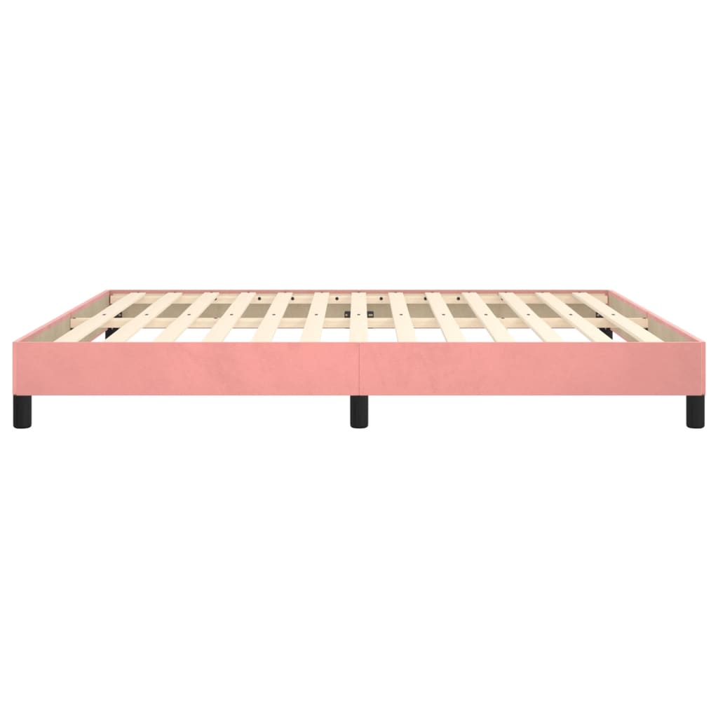 Bettgestell Rosa 160x200 cm Samt