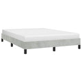 Bettgestell ohne Matratze Hellgrau 137x190 cm Vollvelours