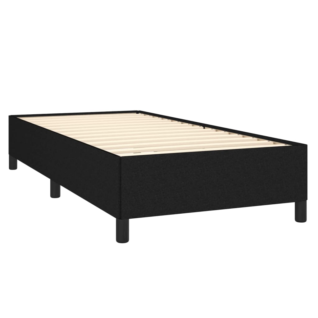 Bettgestell ohne Matratze Schwarz 80x200 cm Stoff