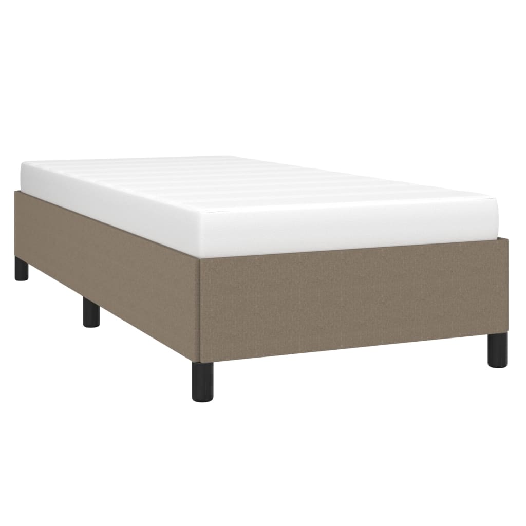 Bettgestell ohne Matratze Taupe 80x200 cm Stoff