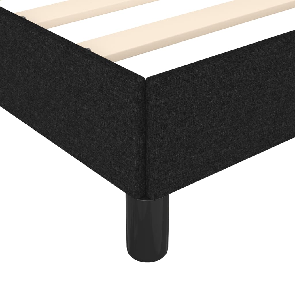 Bettgestell ohne Matratze Schwarz 90x190 cm Stoff