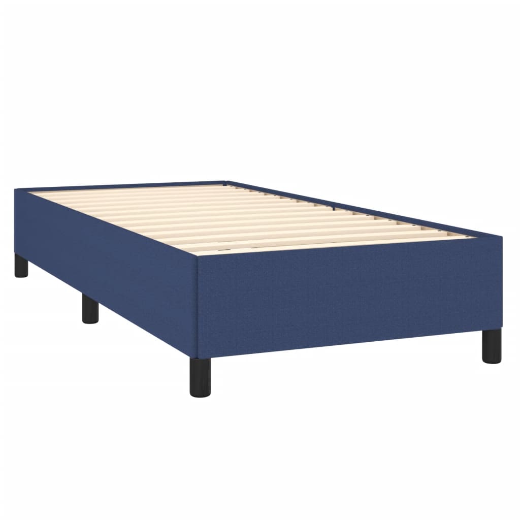 Bettgestell ohne Matratze Blau 90x190 cm Stoff