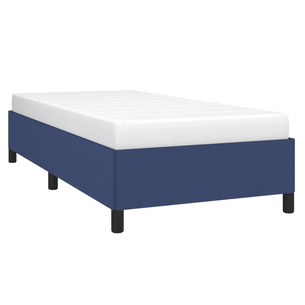 Bettgestell ohne Matratze Blau 90x190 cm Stoff