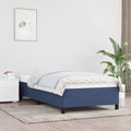 Bettgestell ohne Matratze Blau 90x190 cm Stoff
