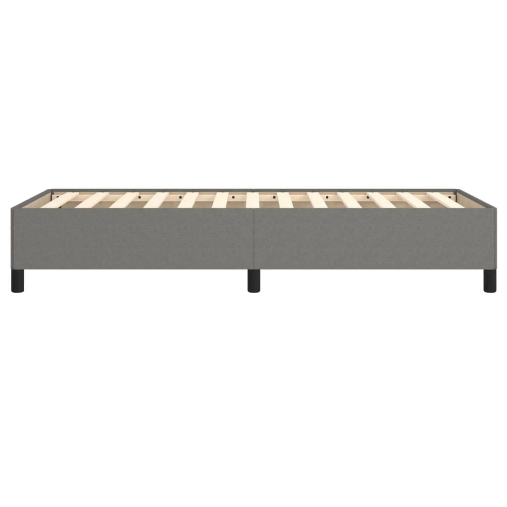 Bettgestell ohne Matratze Dunkelgrau 100x200 cm Stoff
