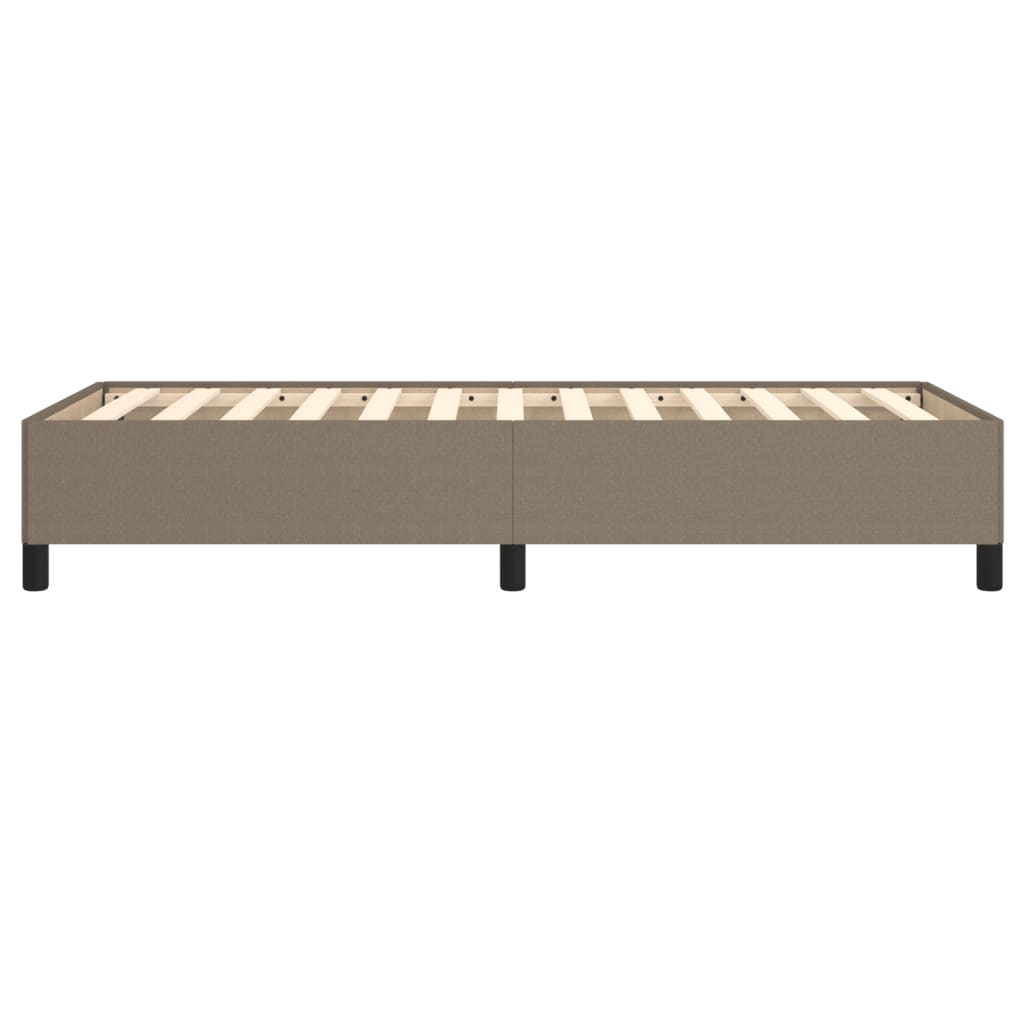 Bettgestell ohne Matratze Taupe 100x200 cm Stoff