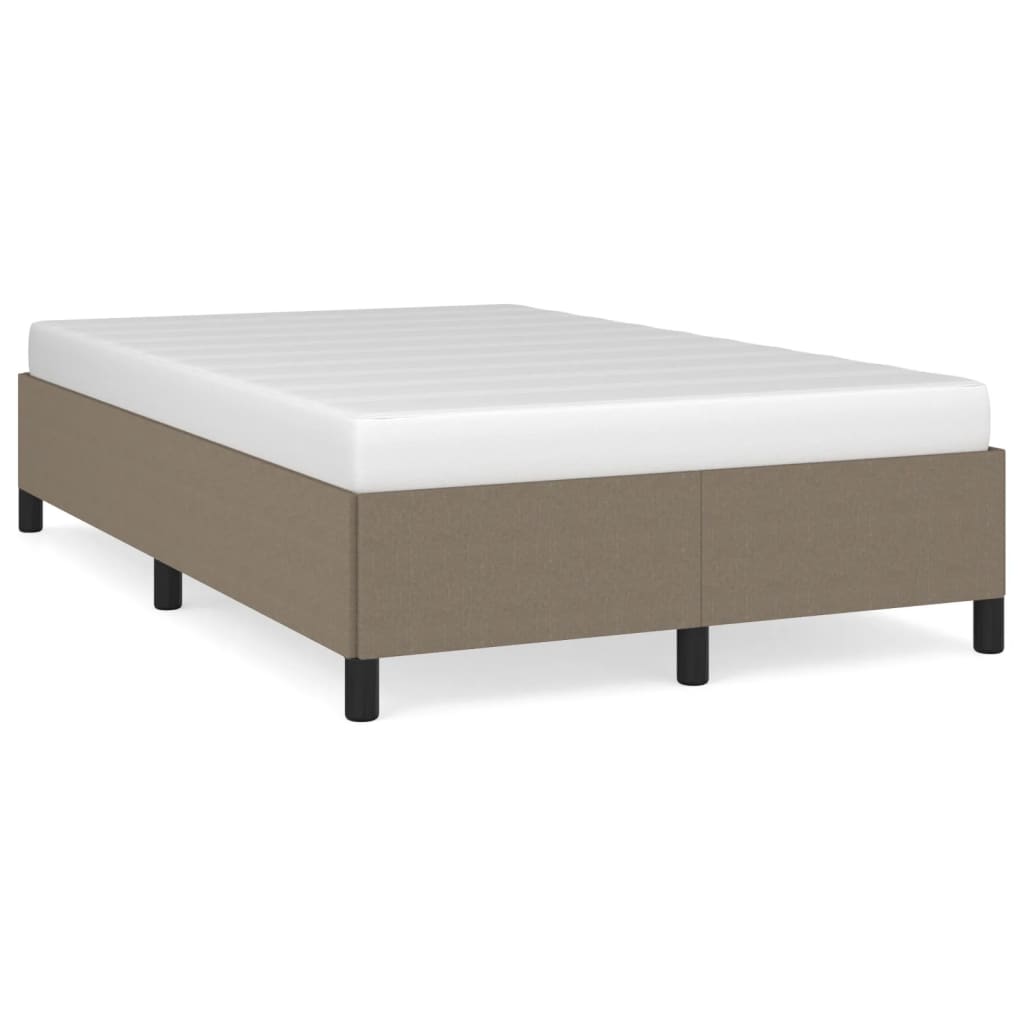 Bettgestell ohne Matratze Taupe 120x200 cm Stoff