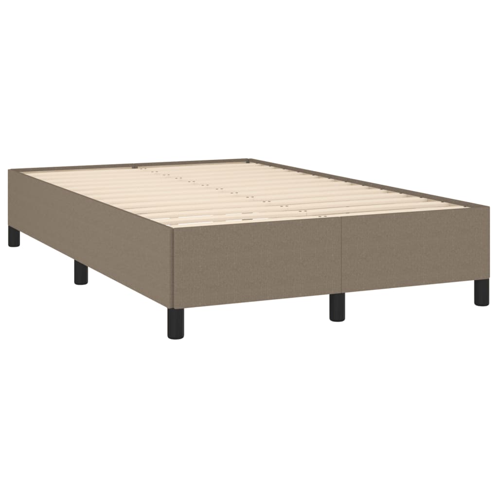 Bettgestell ohne Matratze Taupe 120x200 cm Stoff