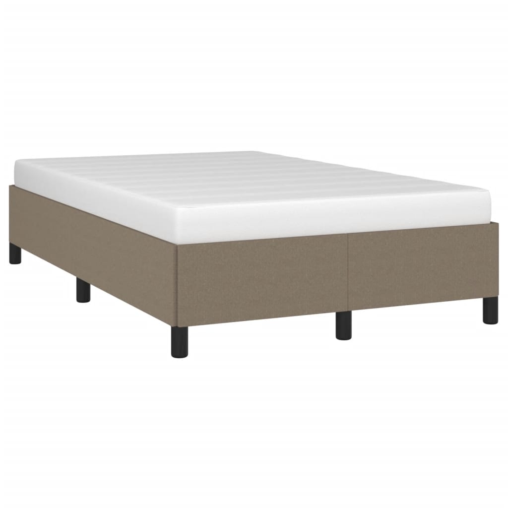 Bettgestell ohne Matratze Taupe 120x200 cm Stoff