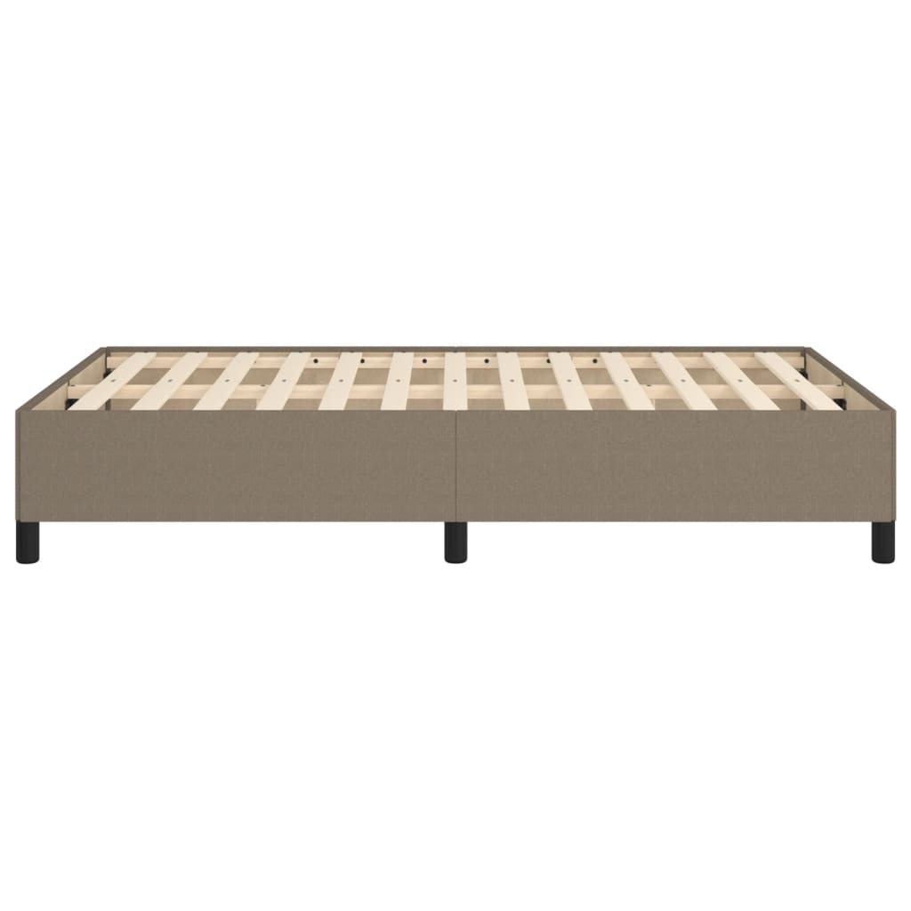 Bettgestell ohne Matratze Taupe 120x200 cm Stoff