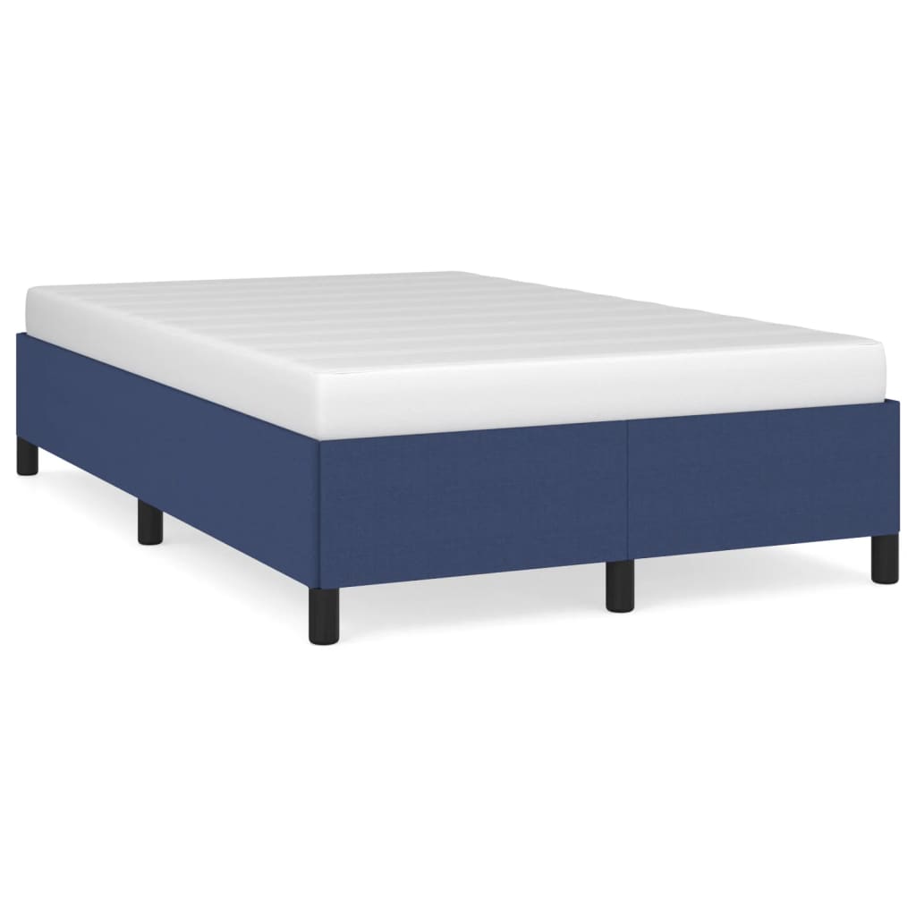 Bettgestell ohne Matratze Blau 120x200 cm Stoff