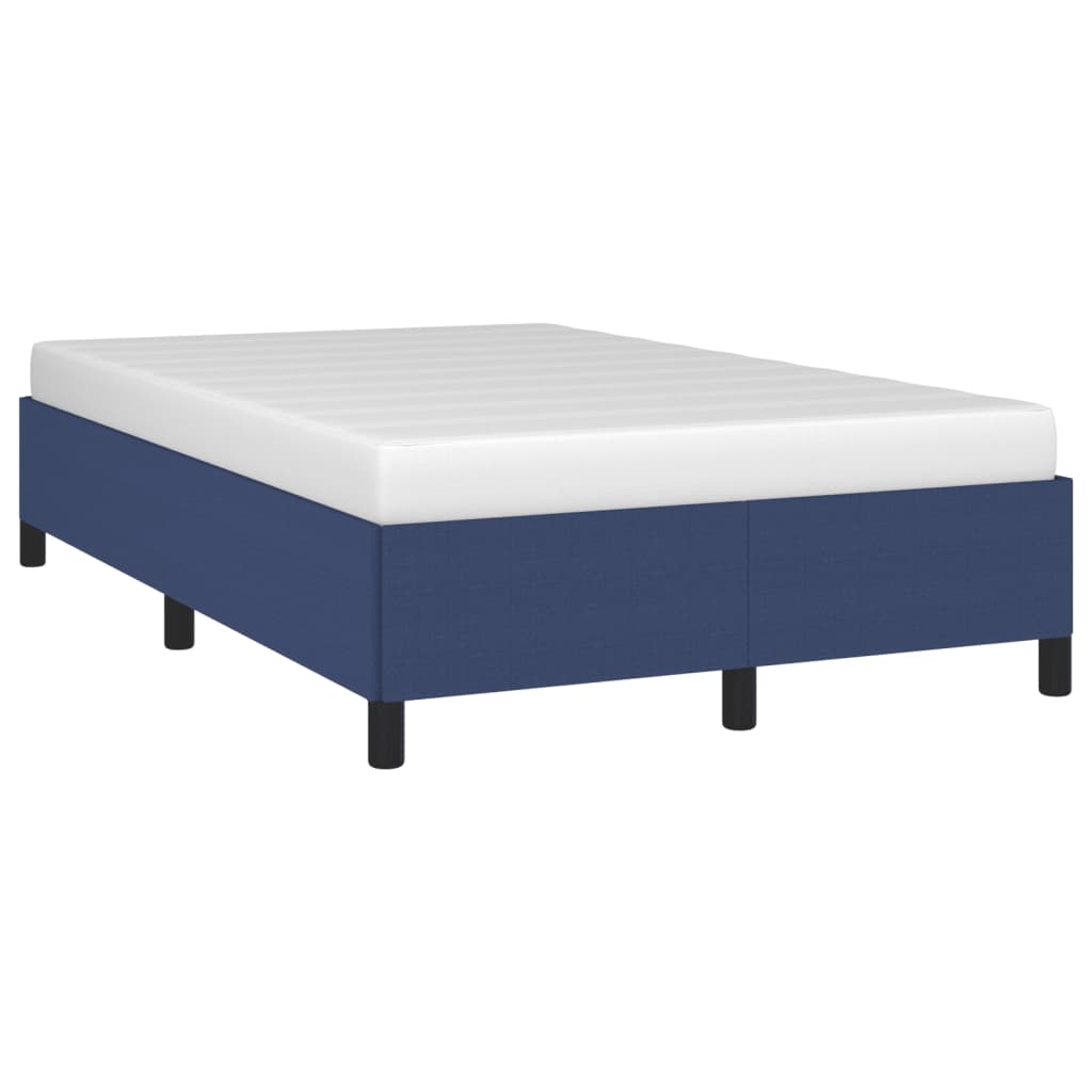 Bettgestell ohne Matratze Blau 120x200 cm Stoff