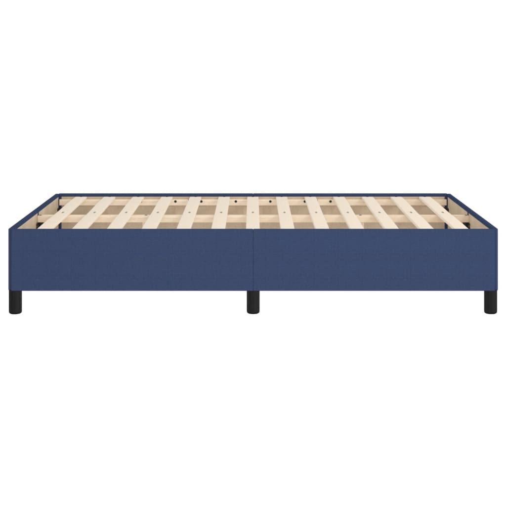 Bettgestell ohne Matratze Blau 120x200 cm Stoff