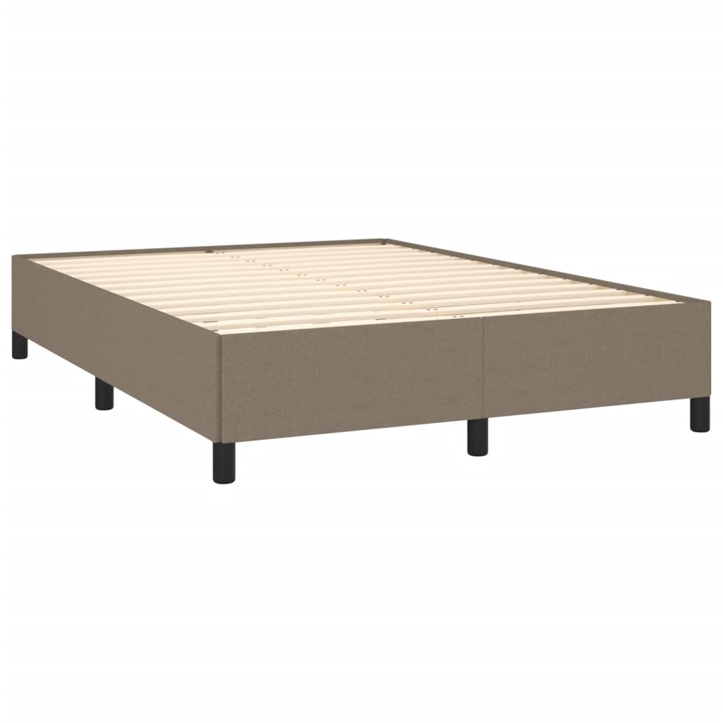 Bettgestell ohne Matratze Taupe 140x190 cm Stoff