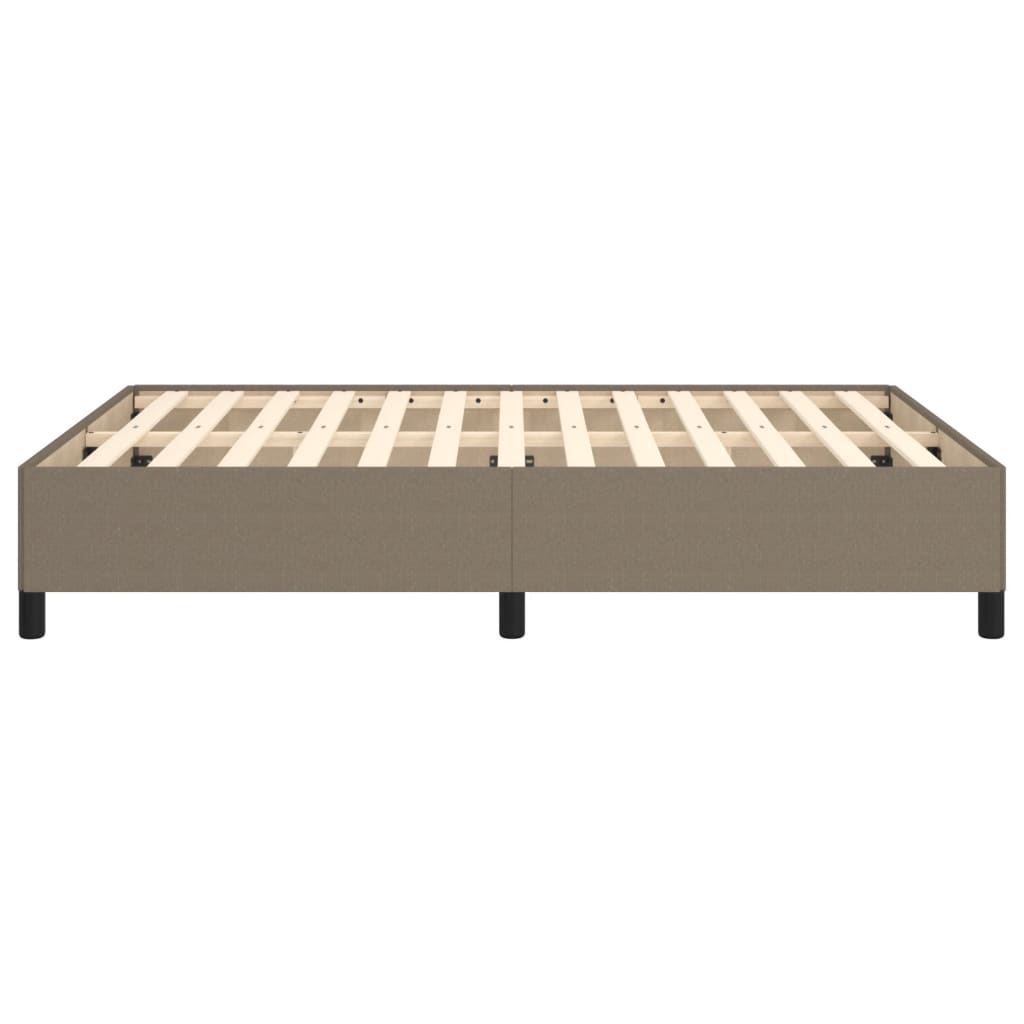 Bettgestell ohne Matratze Taupe 140x190 cm Stoff