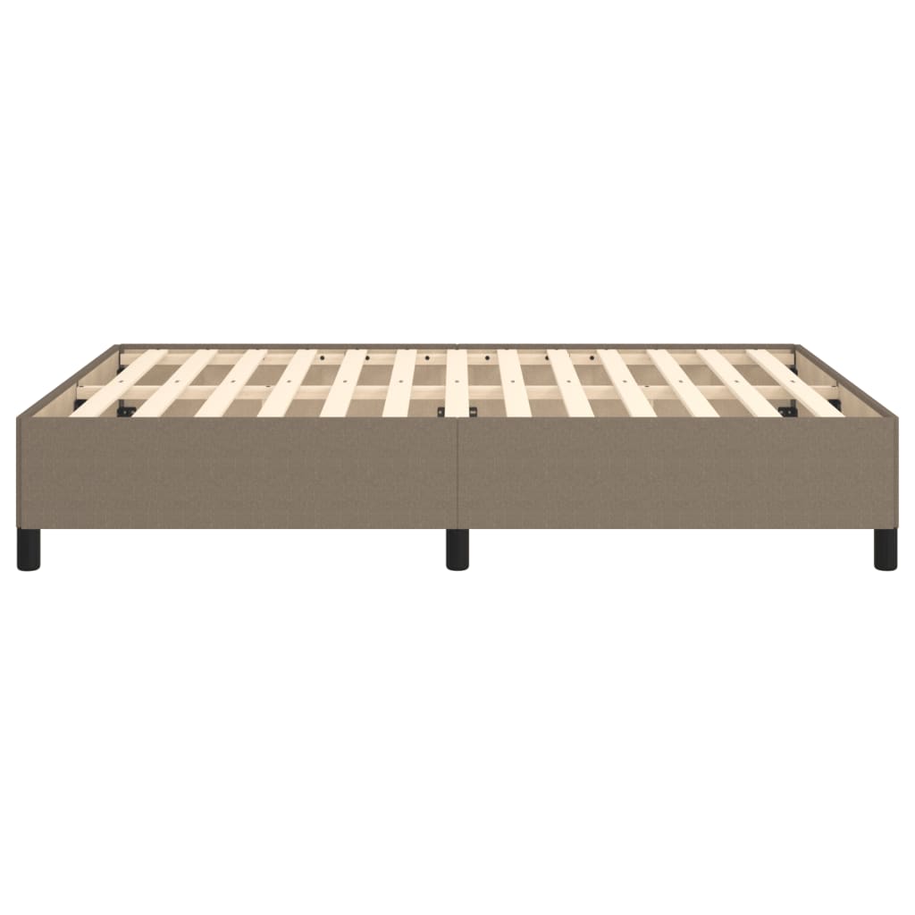 Bettgestell ohne Matratze Taupe 140x200 cm Stoff