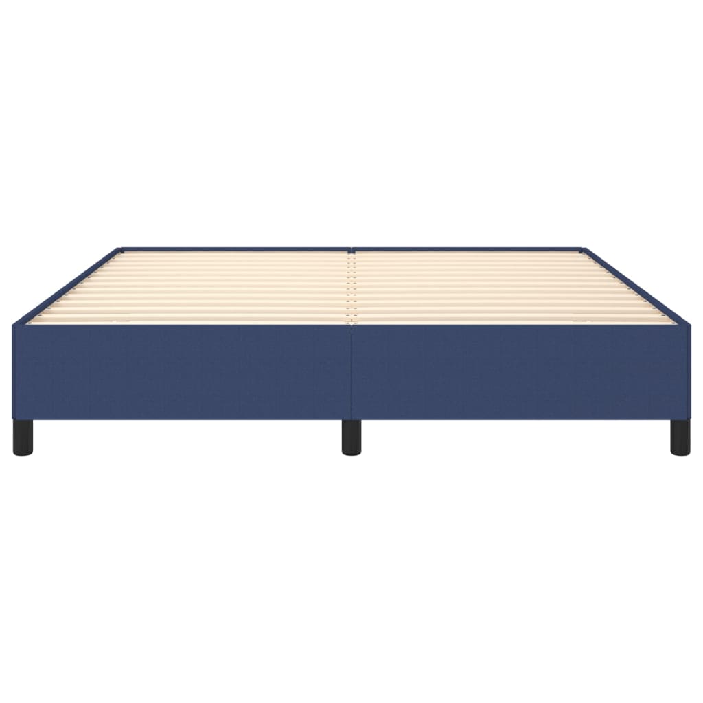 Bettgestell ohne Matratze Blau 160x200 cm Stoff