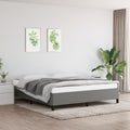 Bettgestell ohne Matratze Dunkelgrau 180x200 cm Stoff