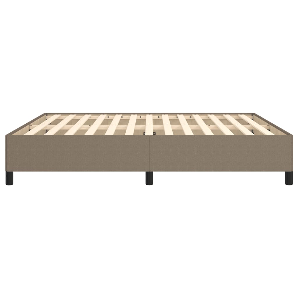 Bettgestell ohne Matratze Taupe 180x200 cm Stoff
