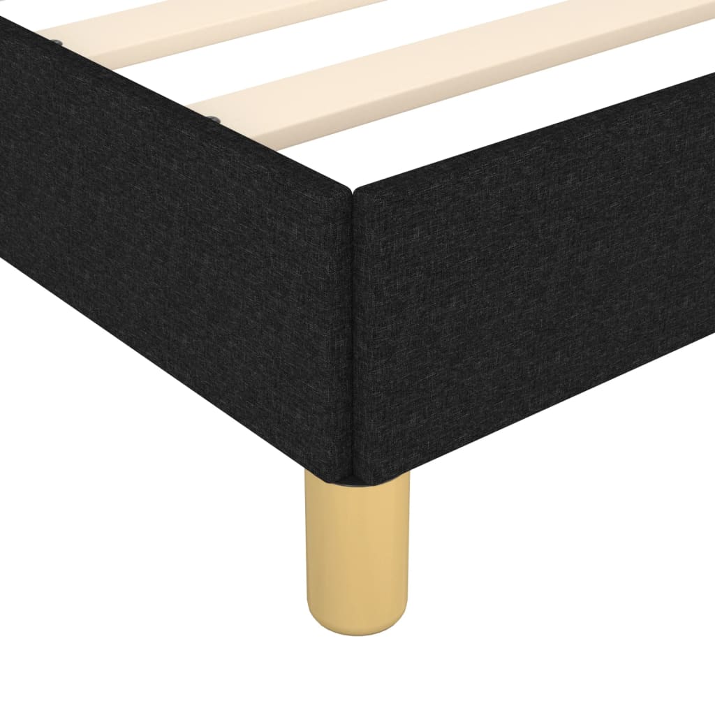 Bettgestell ohne Matratze Schwarz 80x200 cm Stoff