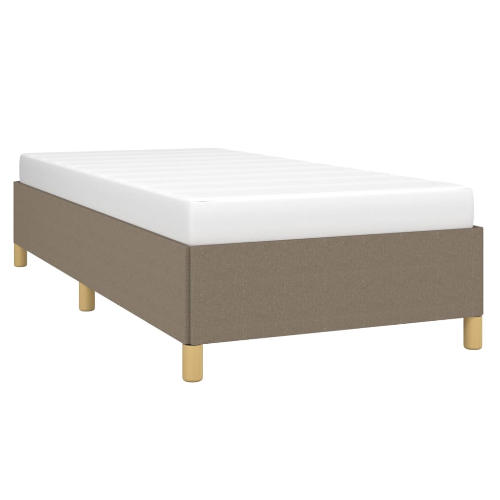 Bettgestell ohne Matratze Taupe 90x190 cm Stoff