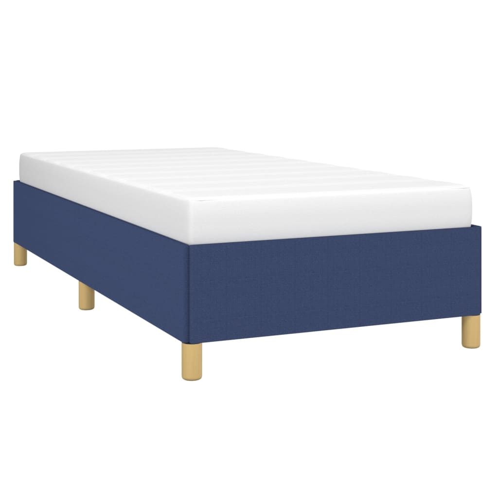 Bettgestell ohne Matratze Blau 90x190 cm Stoff