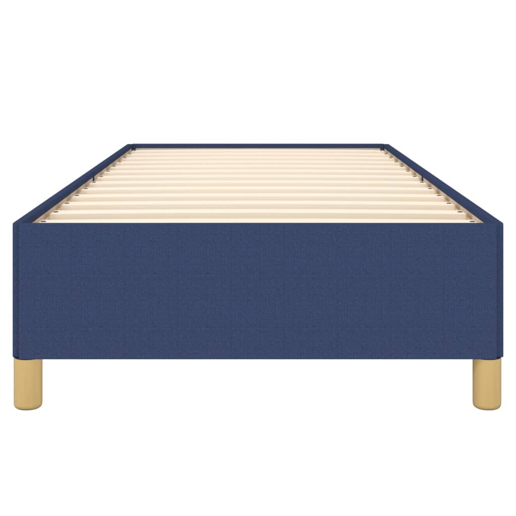 Bettgestell ohne Matratze Blau 90x190 cm Stoff
