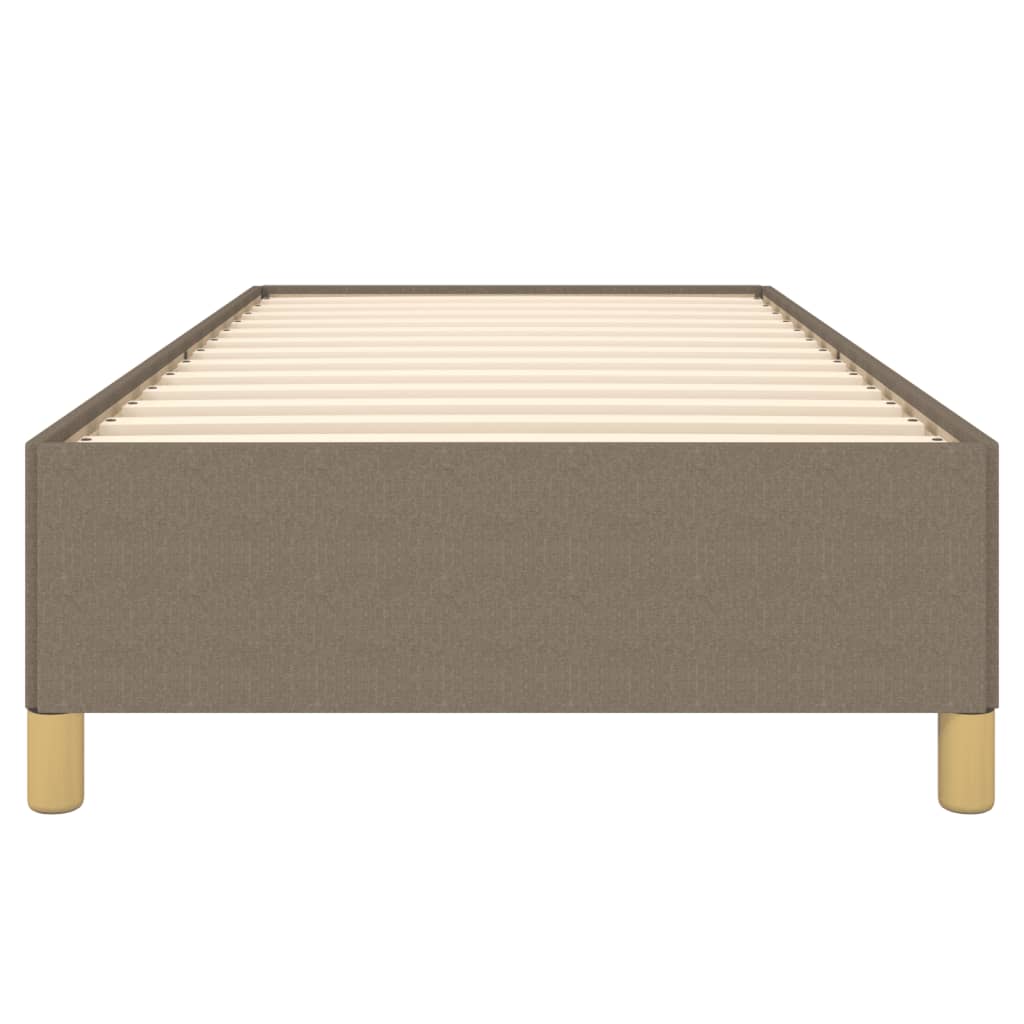 Bettgestell ohne Matratze Taupe 90x200 cm Stoff