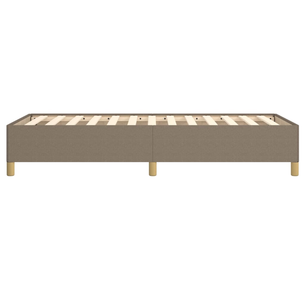 Bettgestell ohne Matratze Taupe 90x200 cm Stoff
