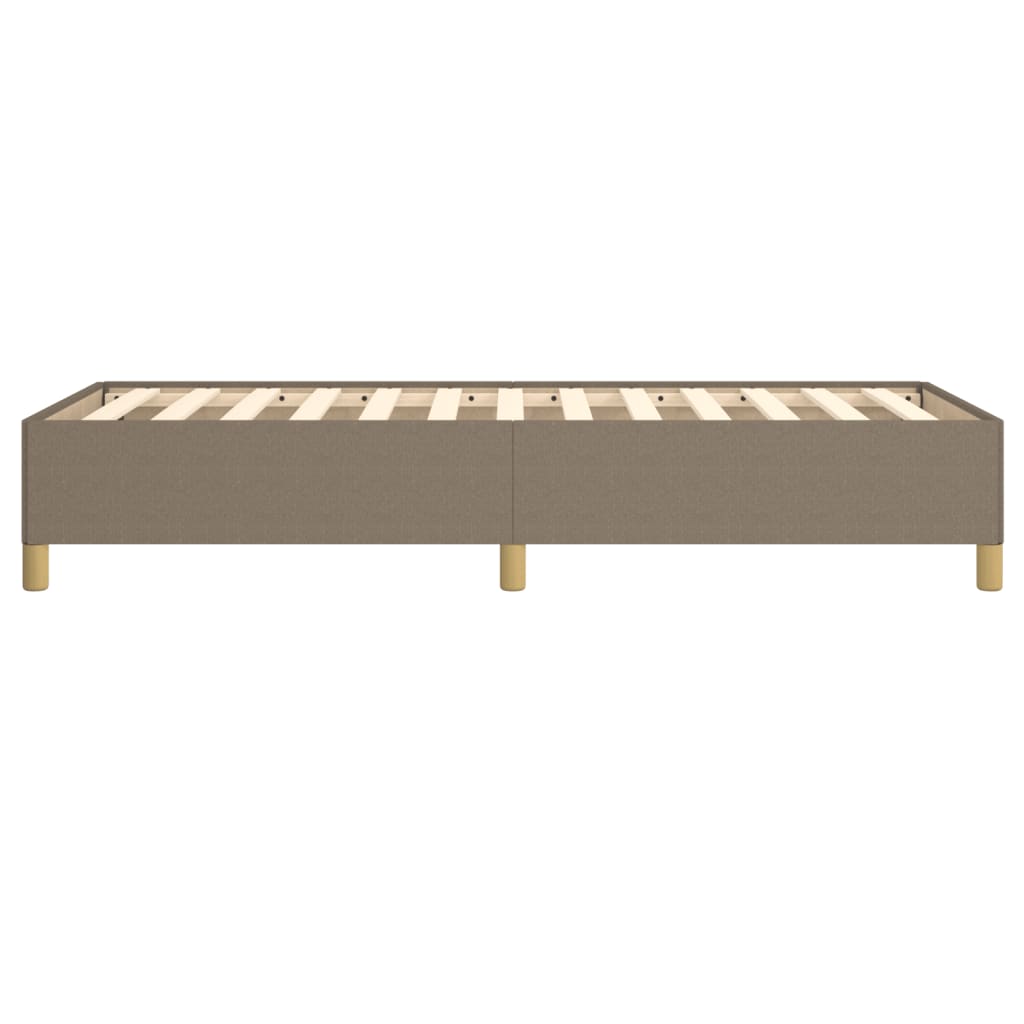 Bettgestell ohne Matratze Taupe 100x200 cm Stoff