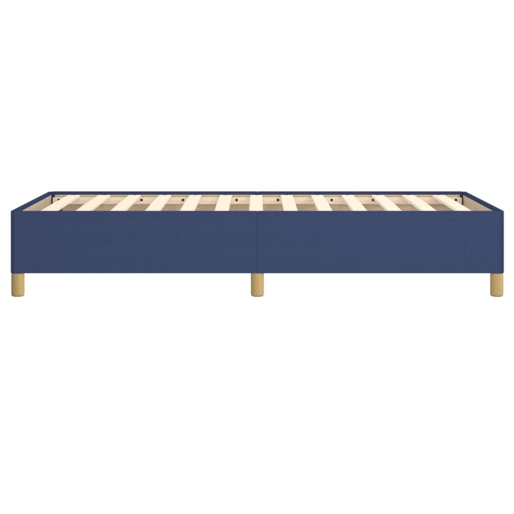 Bettgestell ohne Matratze Blau 100x200 cm Stoff