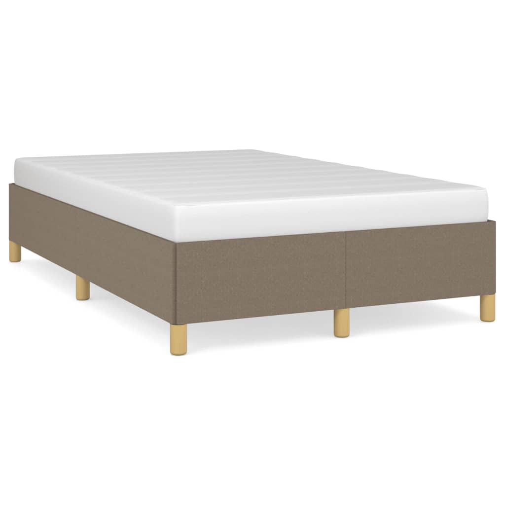 Bettgestell ohne Matratze Taupe 120x200 cm Stoff