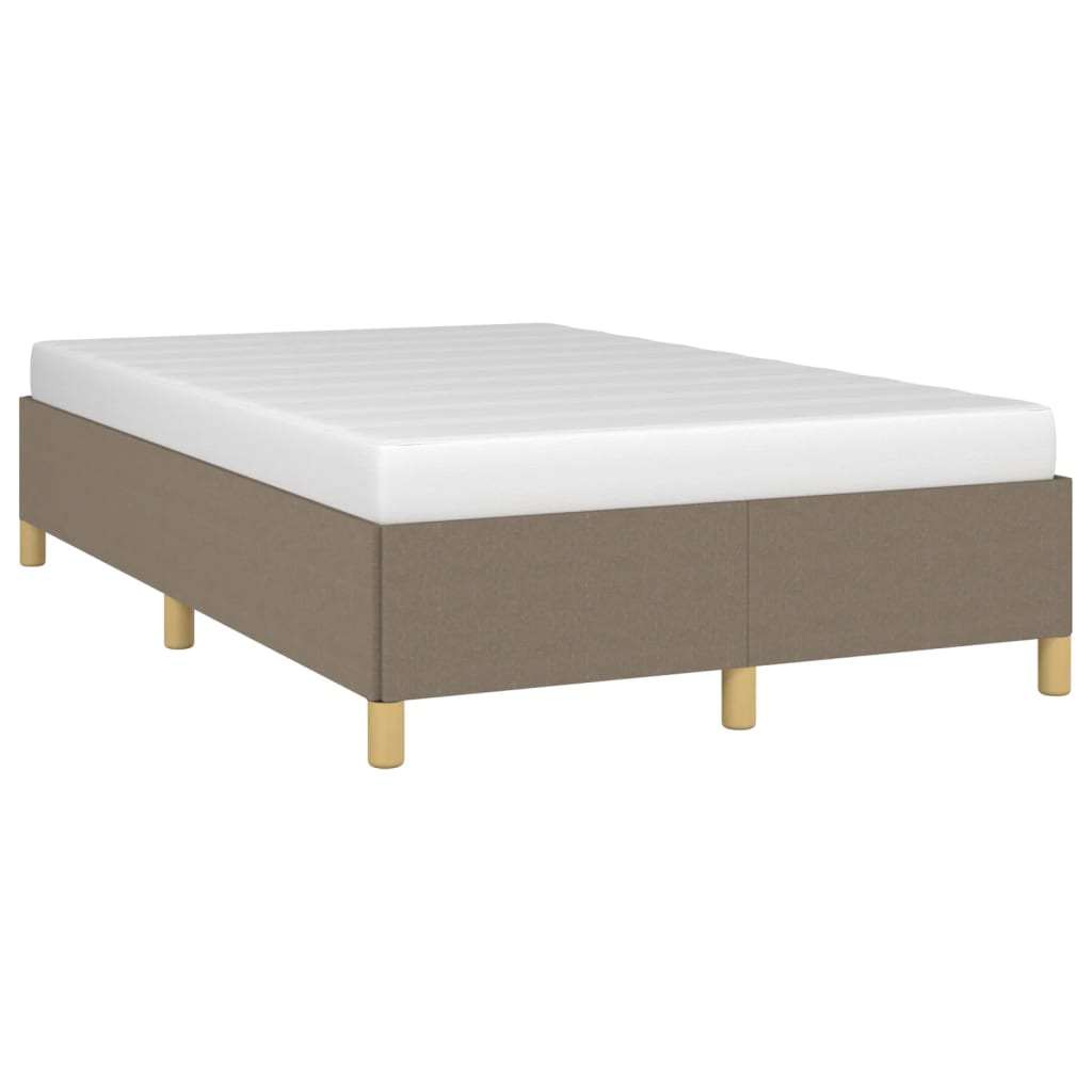 Bettgestell ohne Matratze Taupe 120x200 cm Stoff