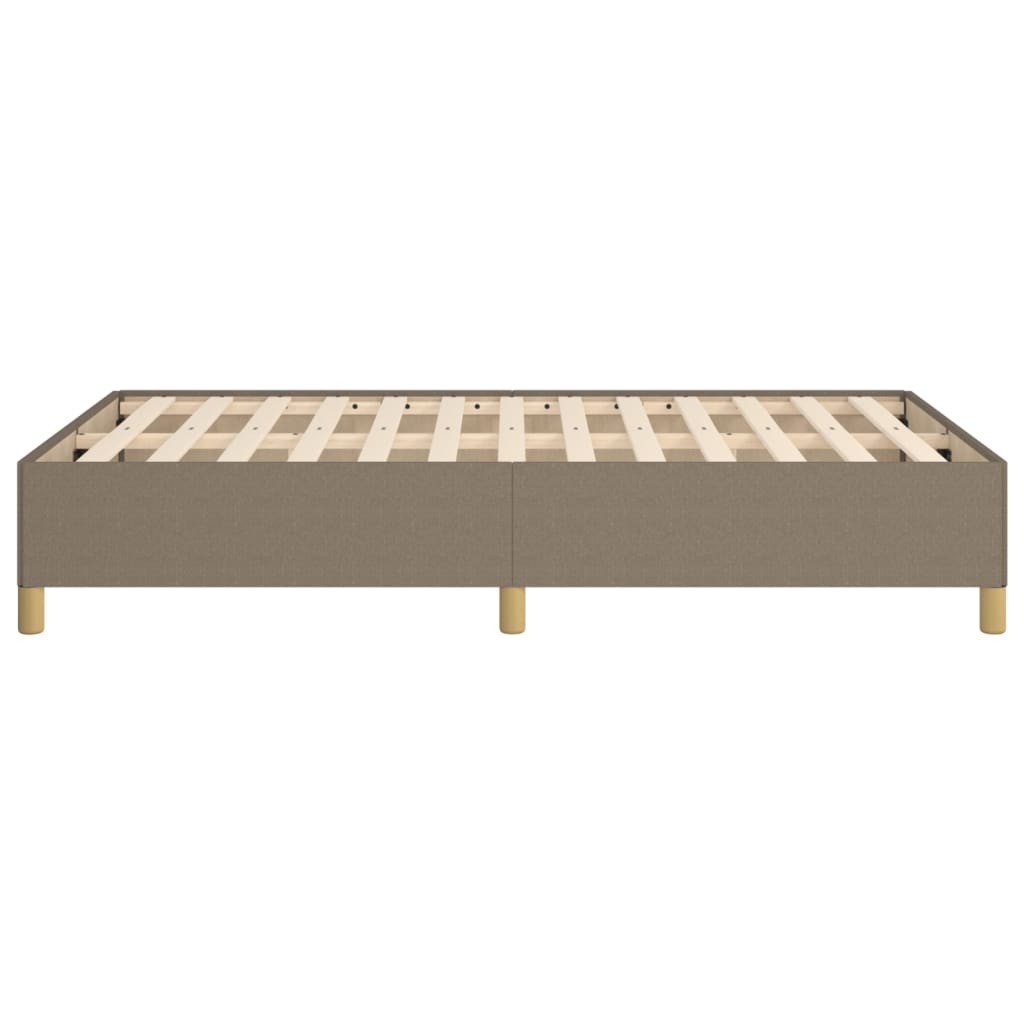 Bettgestell ohne Matratze Taupe 120x200 cm Stoff