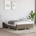 Bettgestell ohne Matratze Taupe 120x200 cm Stoff