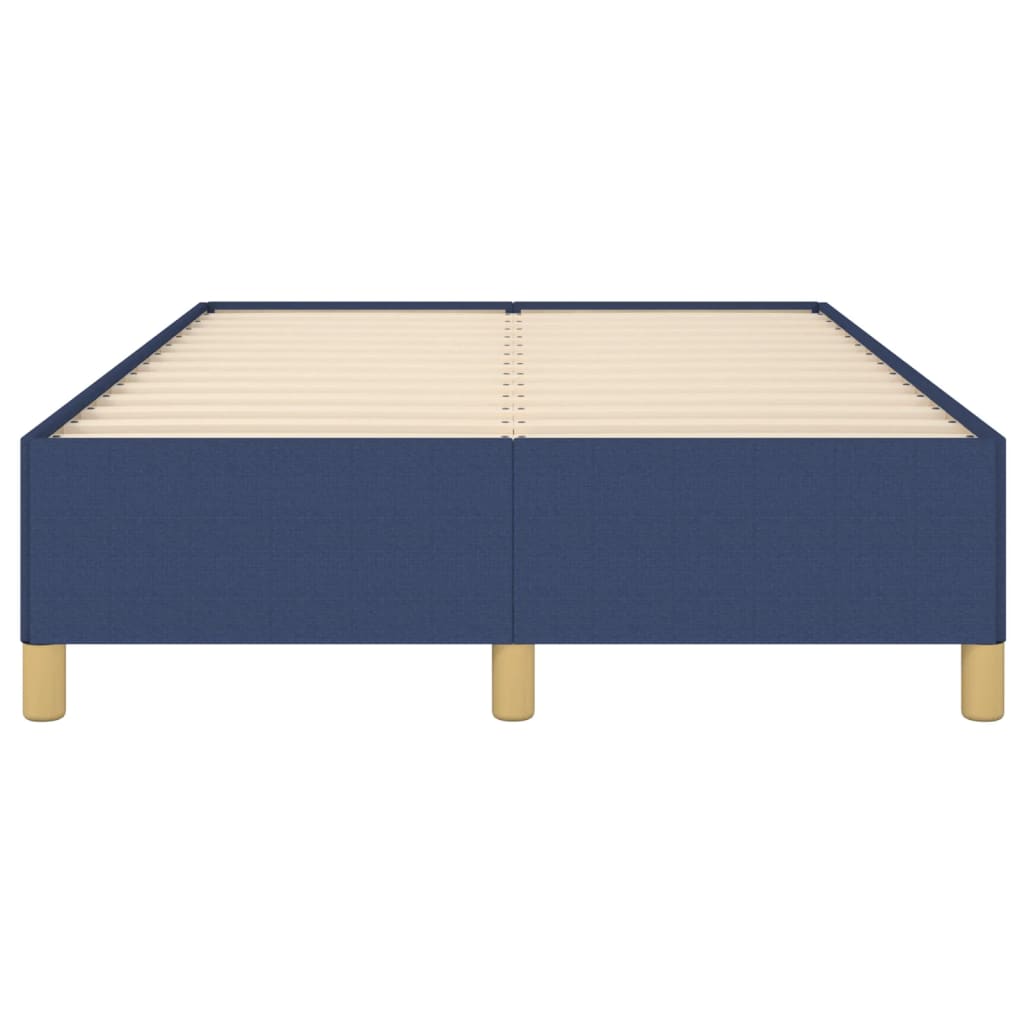 Bettgestell ohne Matratze Blau 120x200 cm Stoff