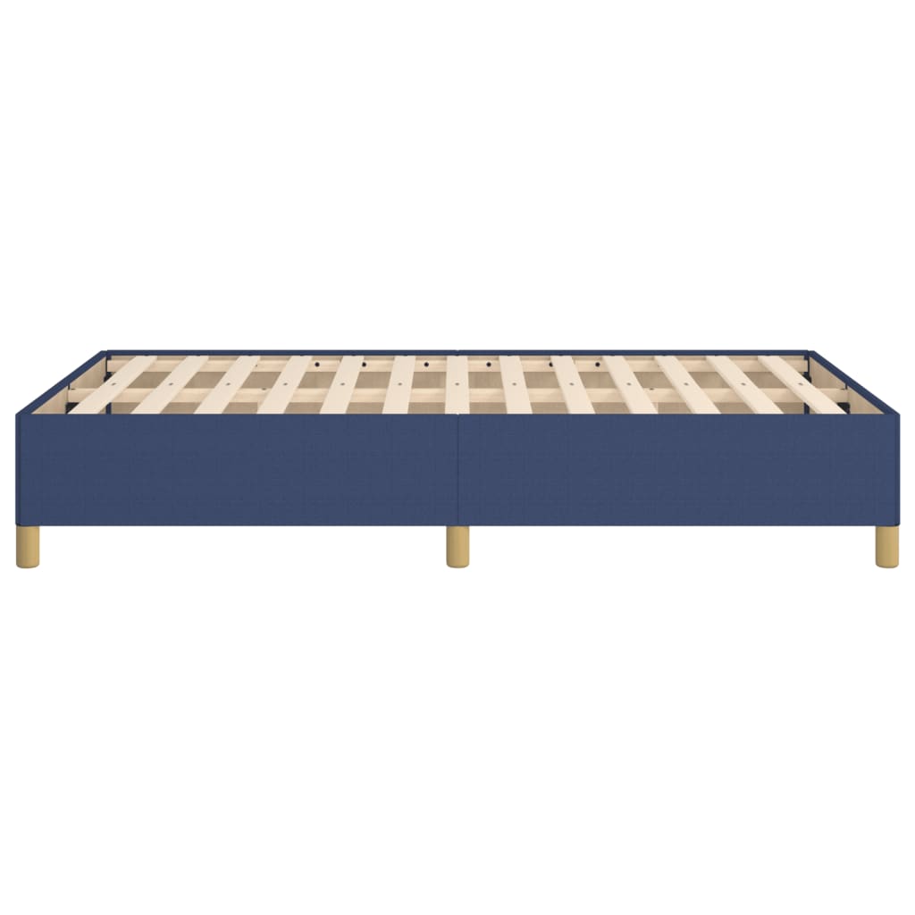 Bettgestell ohne Matratze Blau 120x200 cm Stoff