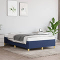 Bettgestell ohne Matratze Blau 120x200 cm Stoff