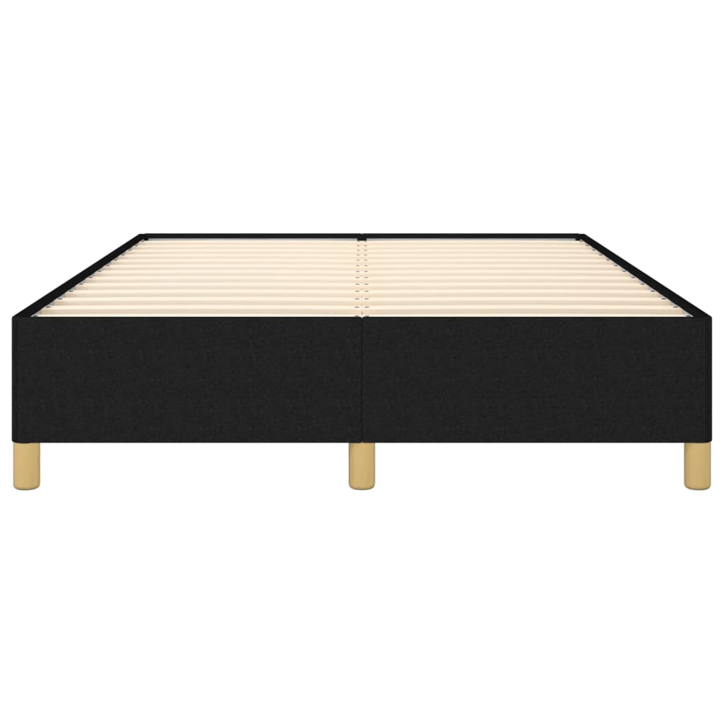 Bettgestell ohne Matratze Schwarz 140x190 cm Stoff