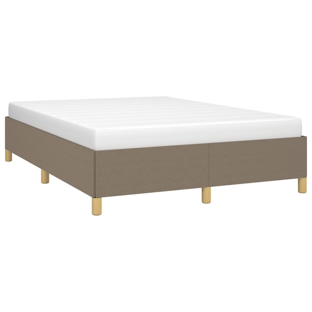 Bettgestell ohne Matratze Taupe 140x190 cm Stoff